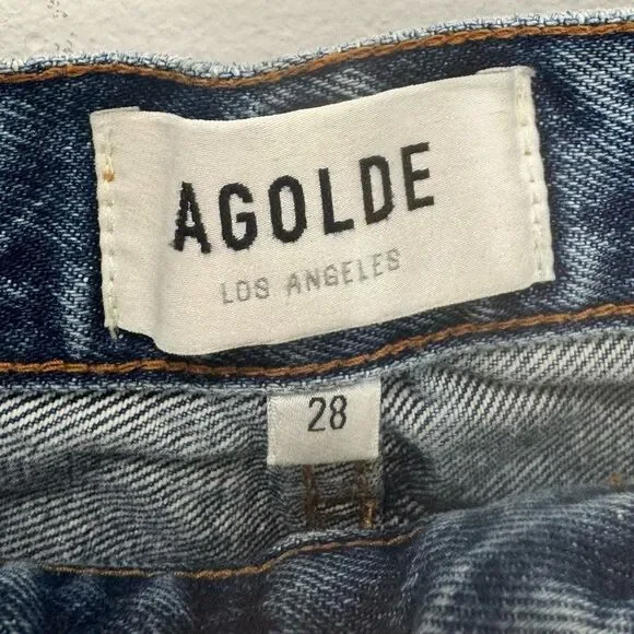AGOLDE Parker denim shorts in dark wash - Picture 13 of 15